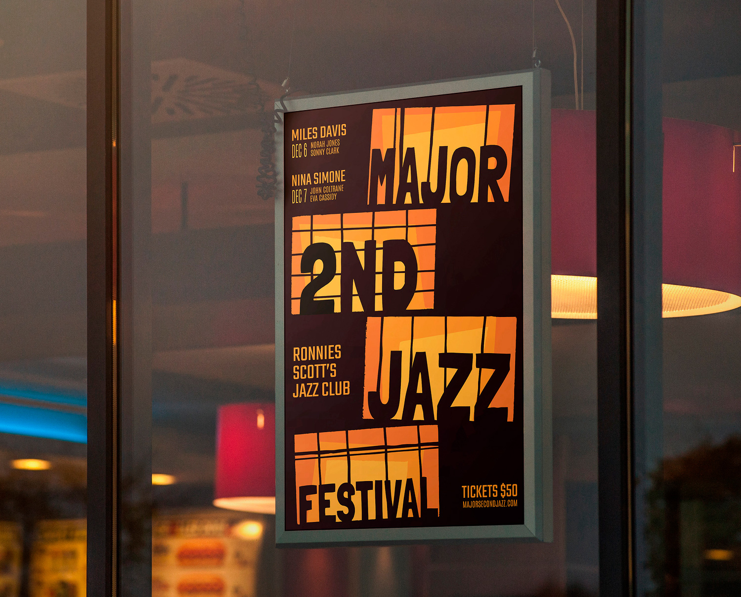 Major 2nd poster mockup